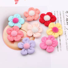 Wholesale 30PCS Handmade Cotton Fabric Spring Flower Button Patch Fit for Toddler Girl Kids Hair Jewelry Headband Decor 2024 - buy cheap