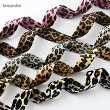 Kewgarden Print Leopard Velvet Fabric Layering Cloth Ribbon 25 40 10mm 1.5" 1" DIY Bow Hair Accessories Handmade Tape 10 Meters 2024 - buy cheap