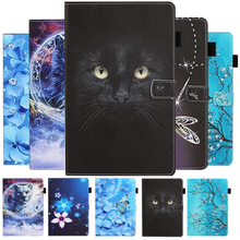 Capa da tabuleta para samsung tab a7 caso pintado couro do plutônio caso para samsung galaxy tab a7 2020 SM-T500 t505 t507 capa 10.4 2024 - compre barato