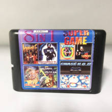 Super Game 8 In 1 Multi Game Cartridge With Robocop Tiny Toon Golden Axe Shadow Dancer For 16 bit Sega Mega Drive / Genesis 2024 - buy cheap