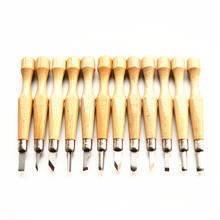 12 Kinds Wood Carving Chisels Knife Basic Wood Cut DIY Engraving Tools Detailed Woodworking Hand Tool 2024 - buy cheap