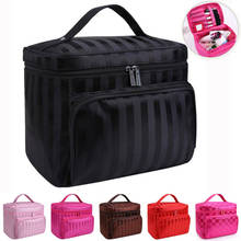 Large Cosmetic Bags Beauty Make Up Nail Tech Cosmetic Box Jewelry Vanity Storage Bag 2024 - buy cheap