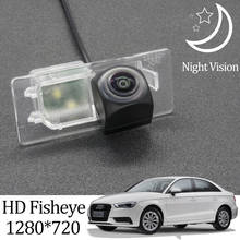Owtosin-cámara de visión trasera HD para coche, accesorio de aparcamiento, ojo de pez, para Audi A3, 8V, 1280, 720, 2012, 2013, 2014, 2015, 2016, 2017, 2018, 2019, 2020 2024 - compra barato