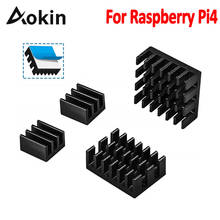 Aokin для Raspberry Pi 4B радиатор алюминиевый радиатор кулер комплект для Raspberry Pi 4 2022 - купить недорого
