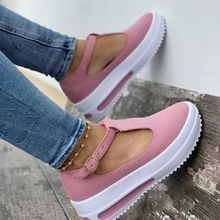 Sapatos femininos de salto grosso, calçado feminino europeu e bonito de verão 2021 com fivela casual 2024 - compre barato