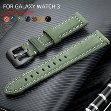 Correa de cuero genuino para Samsung Galaxy Watch 3, correa de repuesto para Amazfit Huawei Active2, S3, de 20, 22 y 45mm 2024 - compra barato