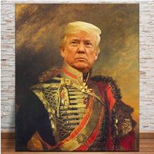 Donald trump retrato arte poster presidente americano engraçado pintura em tela na parede decoração da casa sala de estar fotos e impressões 2024 - compre barato