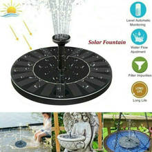 Водяной фонтан на солнечной энергии, декоративный фонтан с плавающей батареей, для птиц, прудов, сада, внутреннего дворика, украшение газона 2024 - купить недорого