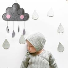 INS Baby Room Decor Toys Newborn Clouds Hanging Ornaments Bed Bell Baby Bedroom Decoration Water Droplets Photography Props 2024 - buy cheap