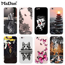 For iPhone 6s 6 Case Ultra Thin Clear Silicone Protective Phone Cover Soft TPU Back Color Painted Shockproof Cases 2024 - buy cheap