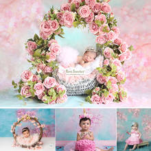 Весенний цветочный фон для фотосъемки новорожденных детей портретная фотобудка фон для студийной художественной картины маслом розы цветок 2024 - купить недорого