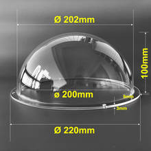 8.6 Inch 220x100mm Indoor Outdoor Acrylic Clear Cover Surveillance CCTV Camera Housing Shell Dome Protective Transparent Case 2024 - buy cheap