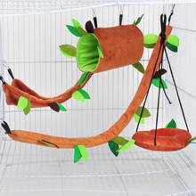 5pcs set Cute Small Pet swing Plush toys Sugar Glider Hamster Squirrel Swing warm Bed Nest Hammock Cage decoration 2024 - buy cheap