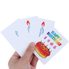 Lote de 4 tarjetas mágicas para niños, Juego de 4 unidades de tarjetas de feliz cumpleaños, mágico, trucos de predicción, regalo de magia para niños 2024 - compra barato