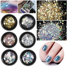 6 Style Nail Art Decor Sequins Laser Nails Glitters Powder Set 3D Tips Manicure Accessories Gel Polish Decorations Tools #290351 2024 - buy cheap
