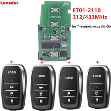 Lonsdor FT01-2110 312/433MHz Smart Key PCB для Toyota/Lexus 8A Тип чипа 2024 - купить недорого