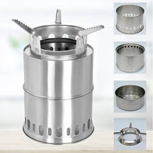 Folding Camping Stove Lightweight Simple Bonfire Pit Wooden Stainless Steel Stove 2024 - buy cheap