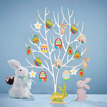 2021 Happy Easter Decorations Rabbit Easter Wooden Ornaments for Easter Party Easter Ornament for wielkanoc 2024 - buy cheap