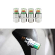 4pcs 2.4 Bar Car Tyre Pressure Sensor Monitoring Valve Cap Sensor Indicator 3 Color Eye Alert Tire Pressure Monitoring System 2024 - buy cheap