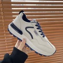 Breathable Platform Sneakers Women Fashion Spring Autumn Shoes Women Comfortable and Wearable Mixed Colors Lace-Up Sneakers 2024 - buy cheap