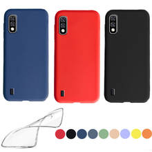 Funda de silicona para Samsung galaxy A01, cubierta suave transparente, núcleo A 01, amarillo, rojo, azul, Rosa 2024 - compra barato