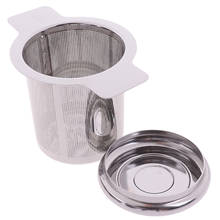 Infusor de chá de aço inoxidável, copo de malha reutilizável para bule de chá, coador de folha solta e tempero, acessório de cozinha ferramenta para bebidas 2024 - compre barato