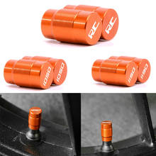 Orange Wheel Tire Valve caps Cover For KTM DUKE 125 200 250 390 690 790 990 RC 125 200 250  Adventure 790 1050 1090 1190 1290 2024 - buy cheap