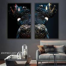 Quadros da arte da lona sala de estar parede cockatoo animais posters hd hoom decoração quadros em tela nórdico arte moderna Pintura criativa personalizada de cabeceira de quarto infantil 2024 - compre barato