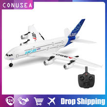 Wltoys-Avión de juguete Xk A120 Airbus A380, 2,4G, 3 canales Rc, Avión de ala fija, juguetes al aire libre, Dron A120-A380 Rc, avión planeador 2024 - compra barato