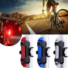 Bicycle Cycling Tail Light USB Rechargeable Bike Rear Warning Light Night Riding Day Wolf Star Warning Light 2024 - buy cheap