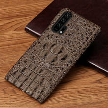 Genuine 3D Crocodile Head Phone Case For Honor 20 Pro Magic 3 10i 20i 50 30 Pro 10 Lite For 10X 9X Note 10 V30 Pro V20 V10 2024 - buy cheap