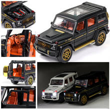 1:24 Diecast Toy Car Model Metal Vehicle Wheels BENZ G65 G63 High Simulation Sound Light Pull Back Car Collection Kids Toys 2024 - buy cheap