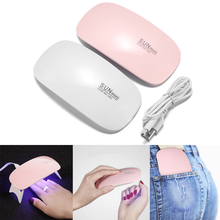 6W 6LED Mini UV Dryer Portable UV Resin Curing Lamp 45s 60s Timer Nail Art Manicure Gel Dryer USB Charge Jewerly Making Tools 2024 - buy cheap