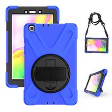 3 layer shockproof Cover For Samsung Galaxy Tab A 8.0 SM-T290 T295 T297 2019 Case Silicon Hard PC stand funda with Hand/shoulder 2024 - buy cheap
