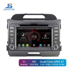 JDASTON Android 10.0 Car DVD Player For KIA Sportage 3 2010-2012 2013 2014 2015 Multimedia GPS Navigation 2 Din Car Radio Stereo 2024 - buy cheap