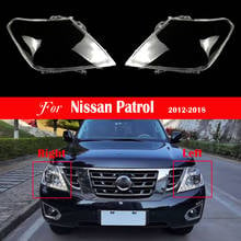 Luz de cabeza de repuesto para coche, lente de Faro de carcasa automática para Nissan Patrol 2012 ~ 2018, cubierta de faro transparente, tapas de pantalla de lámpara 2024 - compra barato