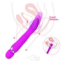 EXVOID Отопление Волшебная палочка G-Spot Массажер интимные игрушки для женщин продукты для взрослых силиконовый вибратор Клитор стимуляция AV Stick 2024 - купить недорого