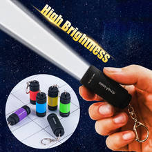 Portable Mini Keychain Pocket Torch USB Rechargeable LED Flashlight Waterproof Outdoor Keychain Torch Lamp Lights Mini-torch 2024 - buy cheap