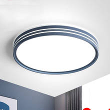 Luz de impressão nordic 2020 novo estilo simples quarto varanda estudo ferro forjado pós-moderno transparente redondo led teto 2024 - compre barato