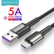 KUULAA 5A USB Type C кабель для Huawei Mate 20 Pro P20 Lite Supercharge USB C кабель для быстрой зарядки Type-C кабель для Huawei P30 Pro 2024 - купить недорого