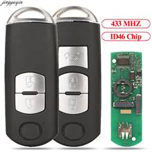 Jingyuqin Remote Control Car Key 433Mhz ID46/PCF7952/ID4D+(83) Chip For Mazda 2 6 2/3 Buttons Smart Fob 2024 - buy cheap