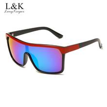 LongKeeper-gafas de sol de gran tamaño para hombre y mujer, lentes de sol con revestimiento de espejo, Marco grande, gafas de conducción deportivas, UV400 2024 - compra barato