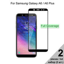 Защитное стекло для Samsung Galaxy A6 Plus A6 2018 полное покрытие закаленное стекло для Samsung Galaxy A6 Plus 2018 / A6 2018 2024 - купить недорого