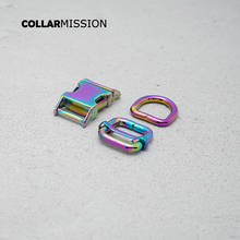 10pcs/lot (metal buckle+adjust buckle+D ring/set) DIY cat dog collar webbing  accessory 15mm high quality plated buckle 4 kinds 2024 - buy cheap
