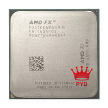 Четырехъядерный процессор AMD серии FX FX4300, 3,8 ГГц, процессор FX 4300 FD4300WMW4MHK 95 Вт, разъем AM3 + 2024 - купить недорого