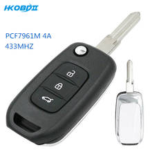 Car Key 2buttons 3 buttons For Renault Dacia Logan 2 Logan II 2018 2019 2020 433MHz PCF7961M 4A Chip Flip Remote Key Fob 2024 - buy cheap