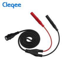 Cleqee P1206 Insulated BNC To Dual 4mm Safe Banana Plug Oscilloscope Test Lead Coaxial Cable BNC Male Plug 50Ohm Wire 2024 - buy cheap