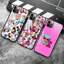 Capa de celular bonita, da moda japonesa, de vidro temperado, para iphone 12 pro max mini 11 pro xr xs max 8x7 6s 6 plus se 2024 - compre barato