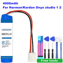 Bateria de 4000mah embutida, para harman kardon onyx estúdio 1, onyx studio 2 & onyx studio 3, alto-falantes polímero lc18650 2024 - compre barato