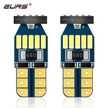 EURS 10pcs W5W T10 LED Bulbs Canbus Car Parking Position Lights Interior Reading Dome Light 4014 LED Auto Wedge Parking Bulbs 2024 - buy cheap